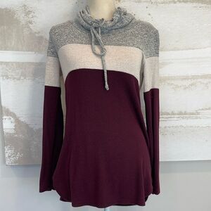 MIX by 41 Hawthorn Poplar Cowl Neck Brushed Knit Top
